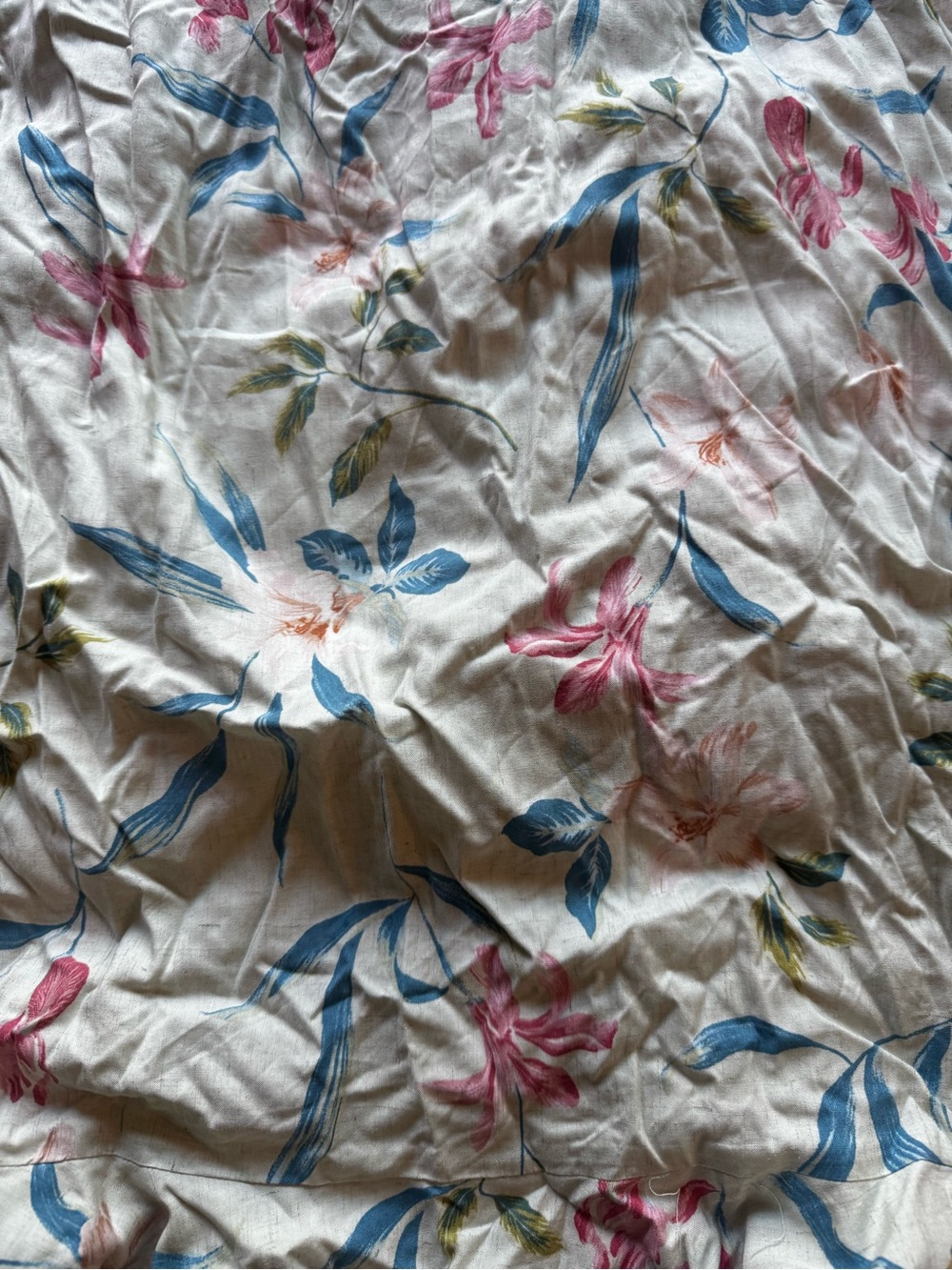 NWT Kiyonna Floral Wrap Maxi Dress in Cream with Pink & Blue Accents size XL - Picture 9 of 9